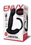 Envy Toys Remote Controlled Thruster Rechargeable Silicone P-spot Vibrator And Dual Stamina Ring - Black